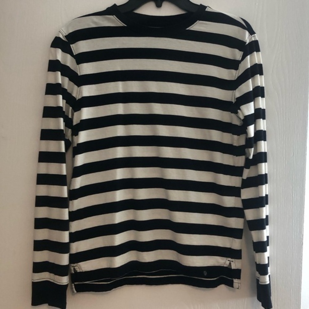 Boys Treasure and Bond stripe long sleeve shirt size 14-16